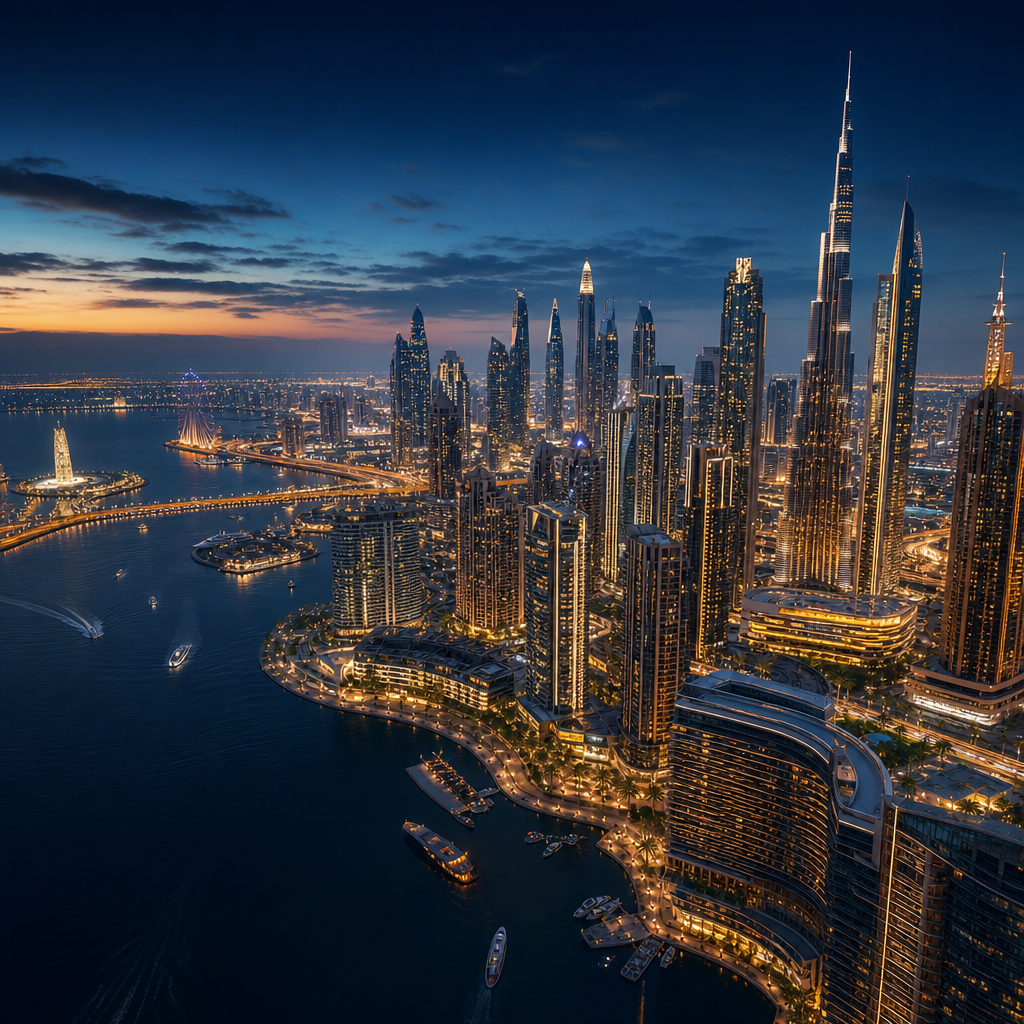 Aerial view of Dubai land opportunities in Dubai, UAE